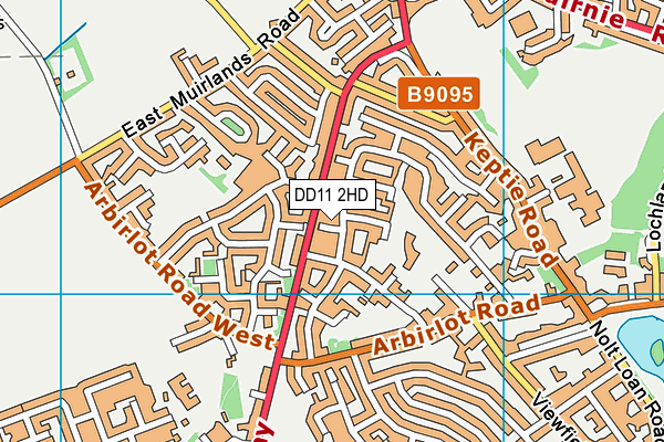 DD11 2HD map - OS VectorMap District (Ordnance Survey)