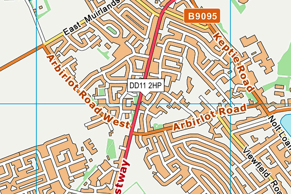 DD11 2HP map - OS VectorMap District (Ordnance Survey)