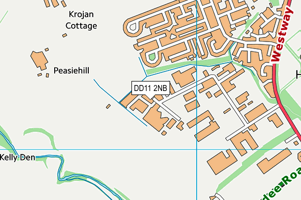 DD11 2NB map - OS VectorMap District (Ordnance Survey)