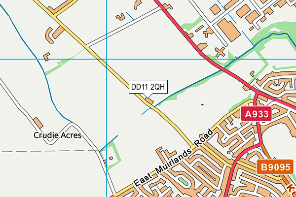 DD11 2QH map - OS VectorMap District (Ordnance Survey)