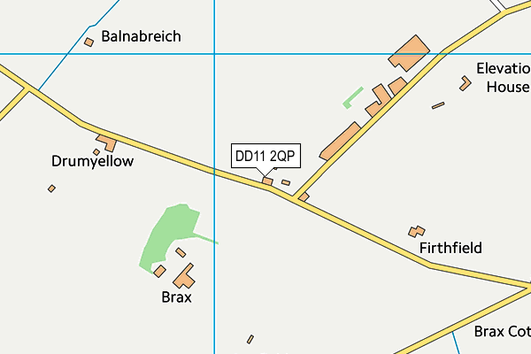 DD11 2QP map - OS VectorMap District (Ordnance Survey)