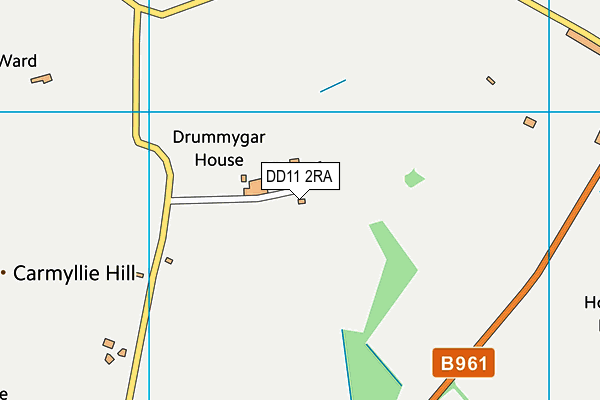 DD11 2RA map - OS VectorMap District (Ordnance Survey)