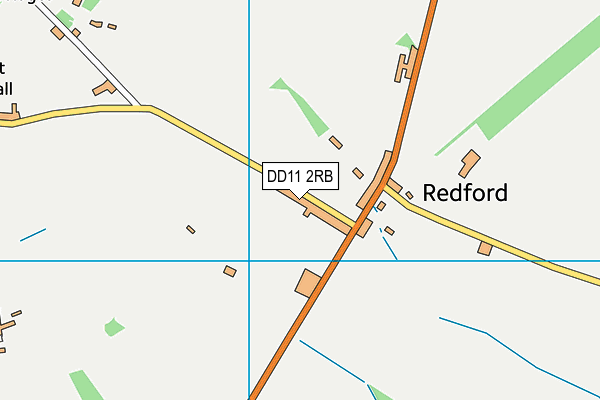 DD11 2RB map - OS VectorMap District (Ordnance Survey)