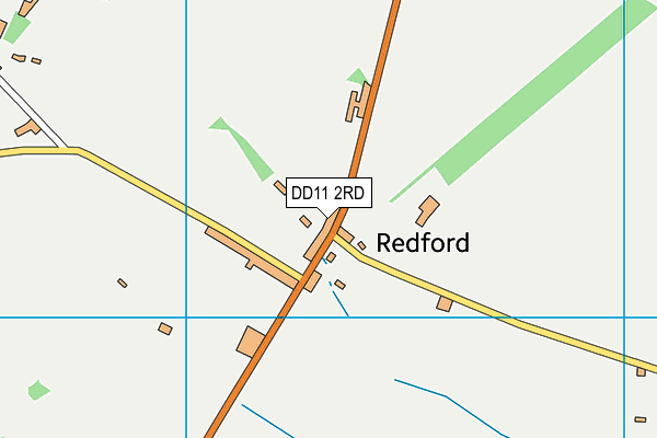 DD11 2RD map - OS VectorMap District (Ordnance Survey)