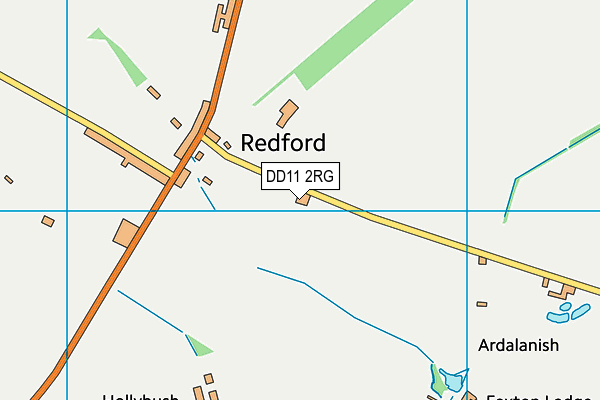 DD11 2RG map - OS VectorMap District (Ordnance Survey)