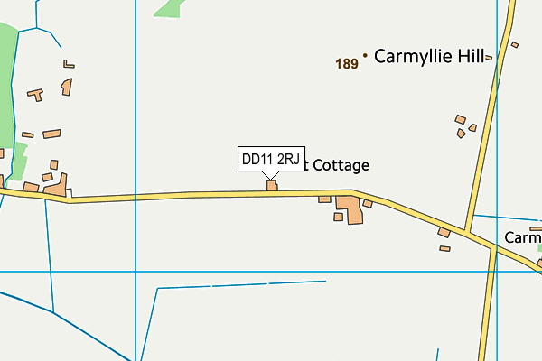 DD11 2RJ map - OS VectorMap District (Ordnance Survey)