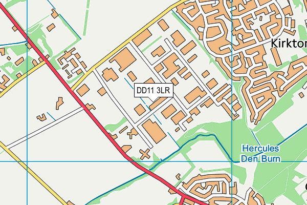DD11 3LR map - OS VectorMap District (Ordnance Survey)
