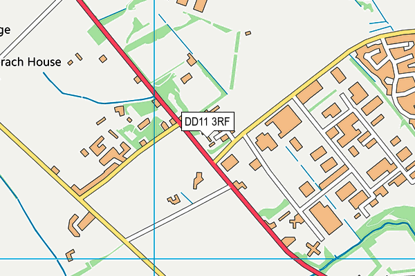 DD11 3RF map - OS VectorMap District (Ordnance Survey)