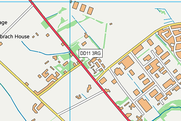 DD11 3RG map - OS VectorMap District (Ordnance Survey)