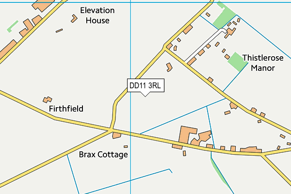 DD11 3RL map - OS VectorMap District (Ordnance Survey)