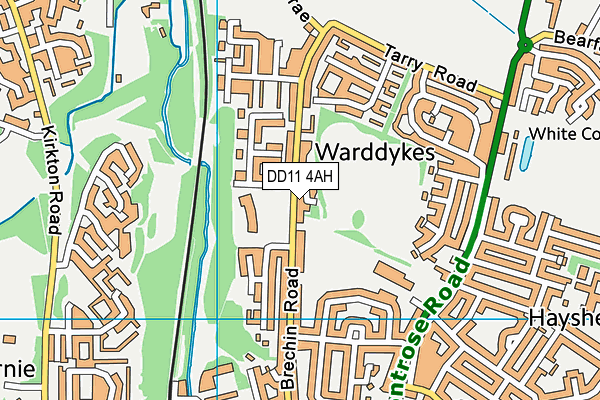 DD11 4AH map - OS VectorMap District (Ordnance Survey)
