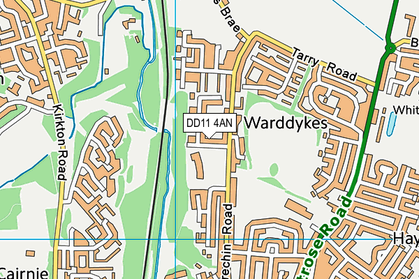 DD11 4AN map - OS VectorMap District (Ordnance Survey)