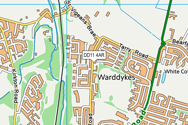 DD11 4AR map - OS VectorMap District (Ordnance Survey)