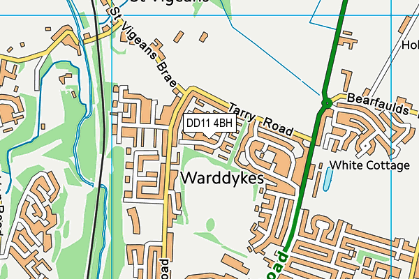 DD11 4BH map - OS VectorMap District (Ordnance Survey)