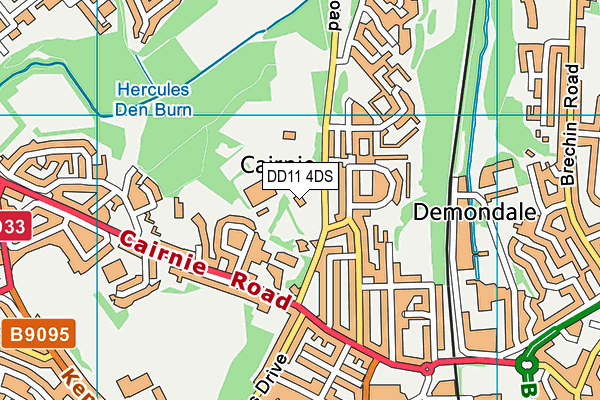 DD11 4DS map - OS VectorMap District (Ordnance Survey)
