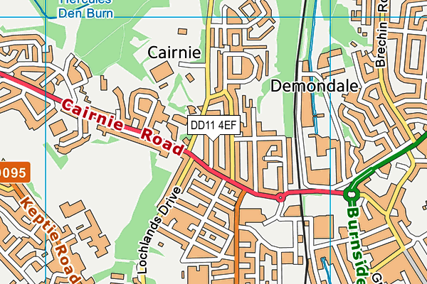 DD11 4EF map - OS VectorMap District (Ordnance Survey)