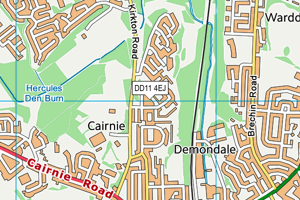 DD11 4EJ map - OS VectorMap District (Ordnance Survey)