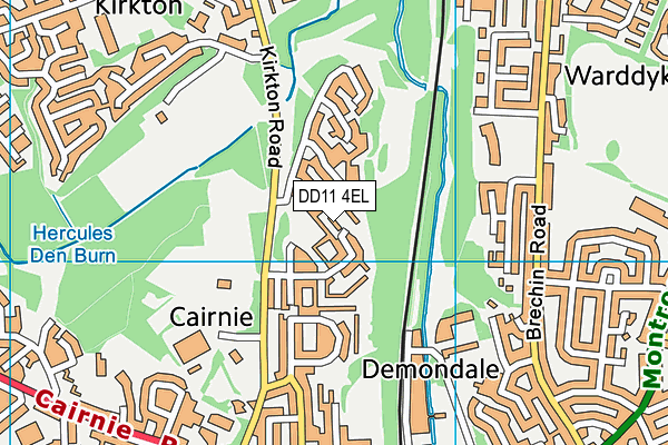 DD11 4EL map - OS VectorMap District (Ordnance Survey)