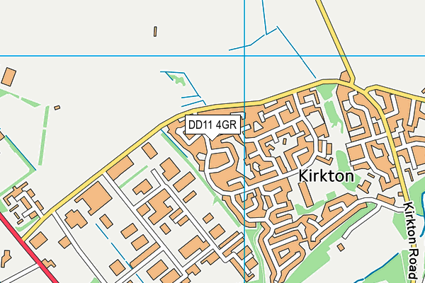 DD11 4GR map - OS VectorMap District (Ordnance Survey)