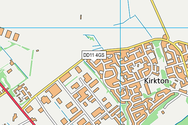 DD11 4GS map - OS VectorMap District (Ordnance Survey)