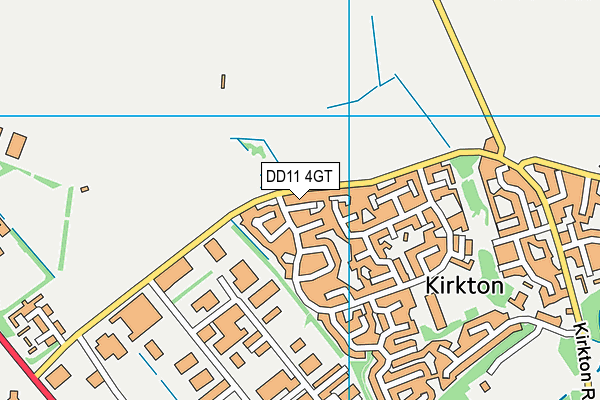DD11 4GT map - OS VectorMap District (Ordnance Survey)