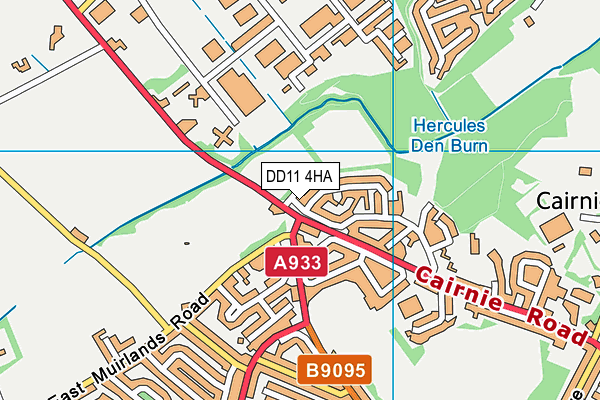 DD11 4HA map - OS VectorMap District (Ordnance Survey)