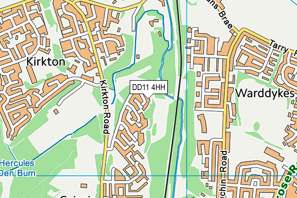 DD11 4HH map - OS VectorMap District (Ordnance Survey)