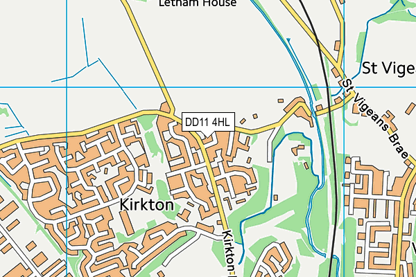 DD11 4HL map - OS VectorMap District (Ordnance Survey)