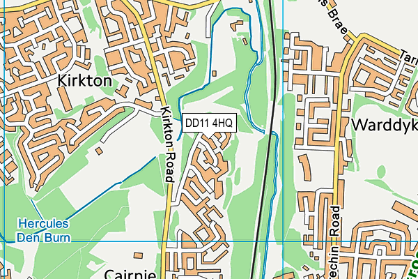 DD11 4HQ map - OS VectorMap District (Ordnance Survey)