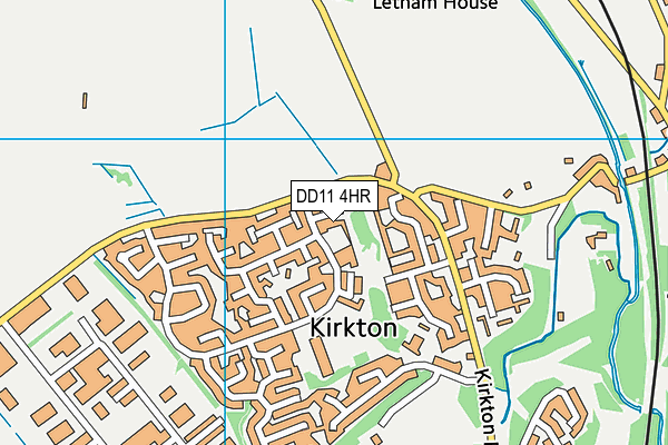 DD11 4HR map - OS VectorMap District (Ordnance Survey)