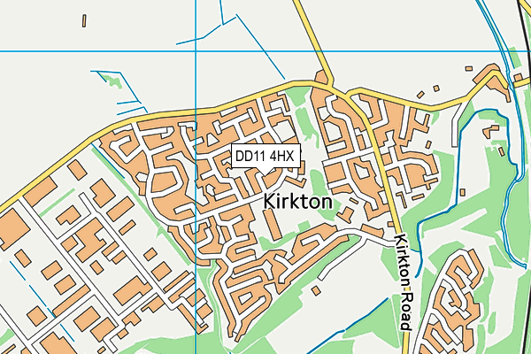 DD11 4HX map - OS VectorMap District (Ordnance Survey)