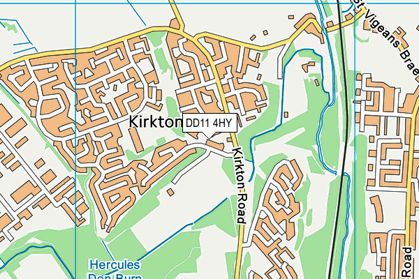 DD11 4HY map - OS VectorMap District (Ordnance Survey)