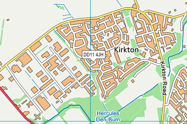 DD11 4JH map - OS VectorMap District (Ordnance Survey)