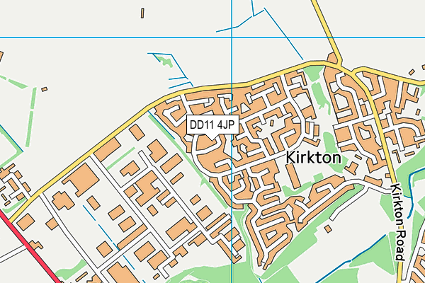 DD11 4JP map - OS VectorMap District (Ordnance Survey)