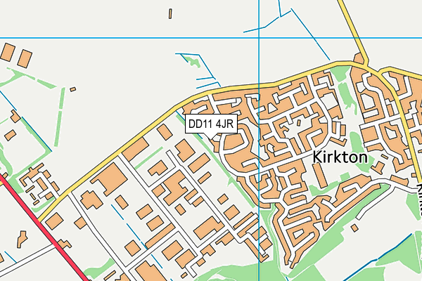 DD11 4JR map - OS VectorMap District (Ordnance Survey)