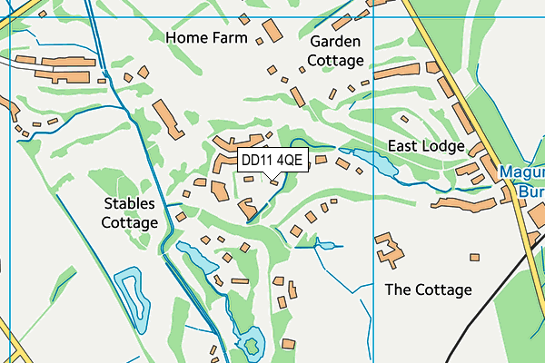 DD11 4QE map - OS VectorMap District (Ordnance Survey)