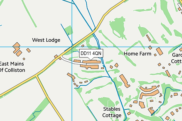 DD11 4QN map - OS VectorMap District (Ordnance Survey)