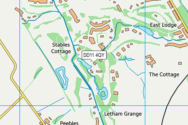 DD11 4QY map - OS VectorMap District (Ordnance Survey)