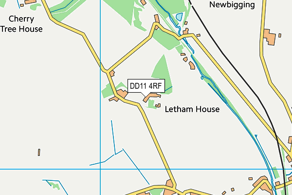 DD11 4RF map - OS VectorMap District (Ordnance Survey)