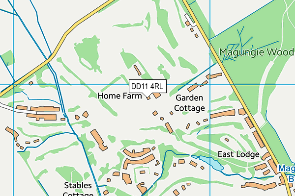 DD11 4RL map - OS VectorMap District (Ordnance Survey)