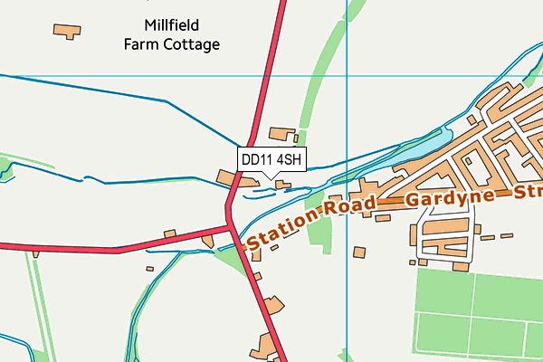 DD11 4SH map - OS VectorMap District (Ordnance Survey)