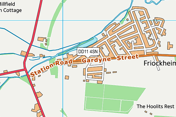 DD11 4SN map - OS VectorMap District (Ordnance Survey)