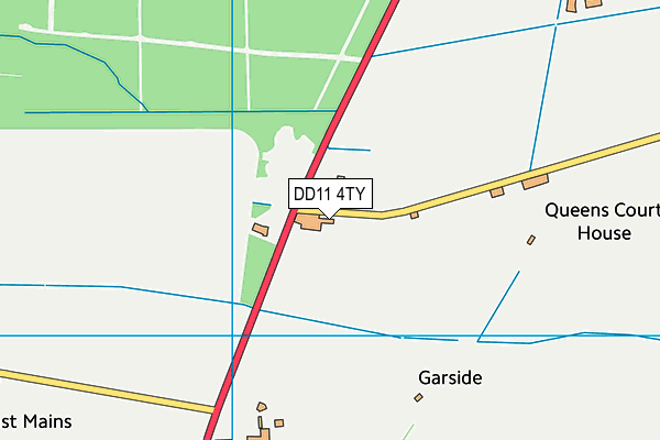 DD11 4TY map - OS VectorMap District (Ordnance Survey)
