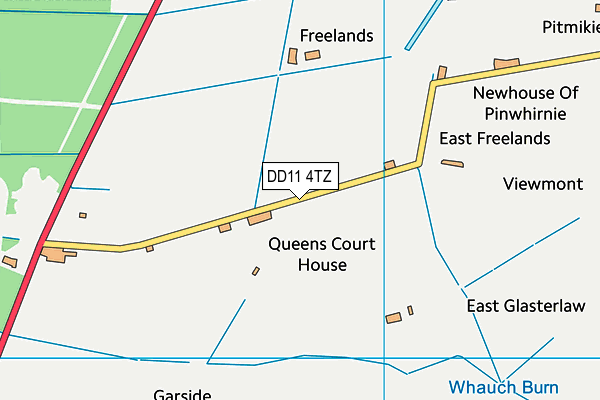 DD11 4TZ map - OS VectorMap District (Ordnance Survey)