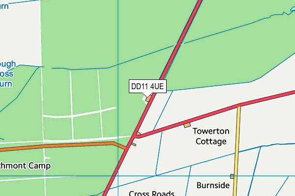 DD11 4UE map - OS VectorMap District (Ordnance Survey)