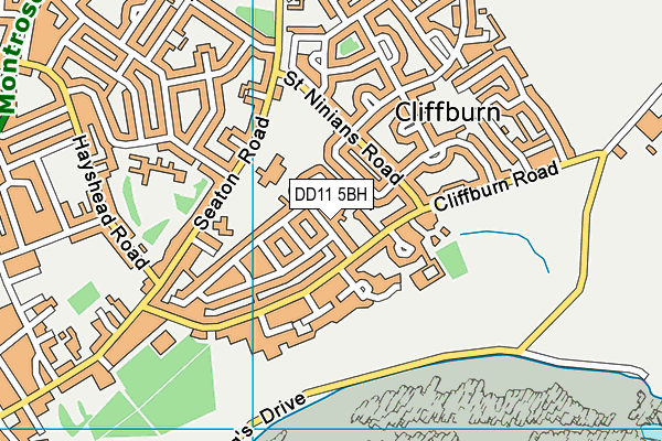 DD11 5BH map - OS VectorMap District (Ordnance Survey)