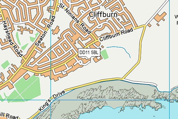 DD11 5BL map - OS VectorMap District (Ordnance Survey)