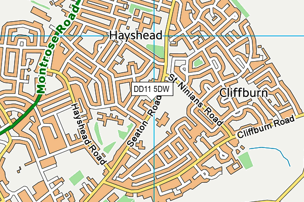 DD11 5DW map - OS VectorMap District (Ordnance Survey)
