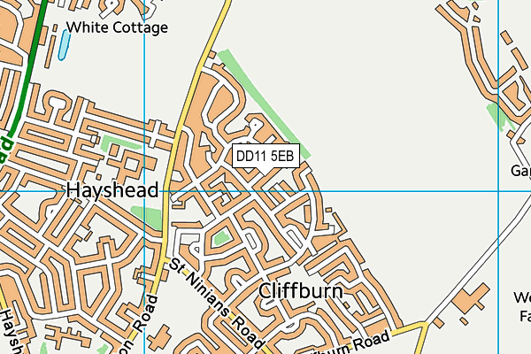 DD11 5EB map - OS VectorMap District (Ordnance Survey)