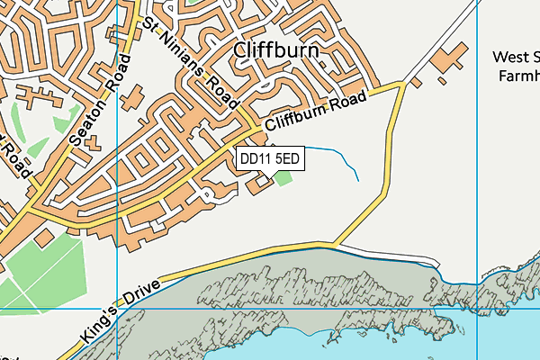 DD11 5ED map - OS VectorMap District (Ordnance Survey)